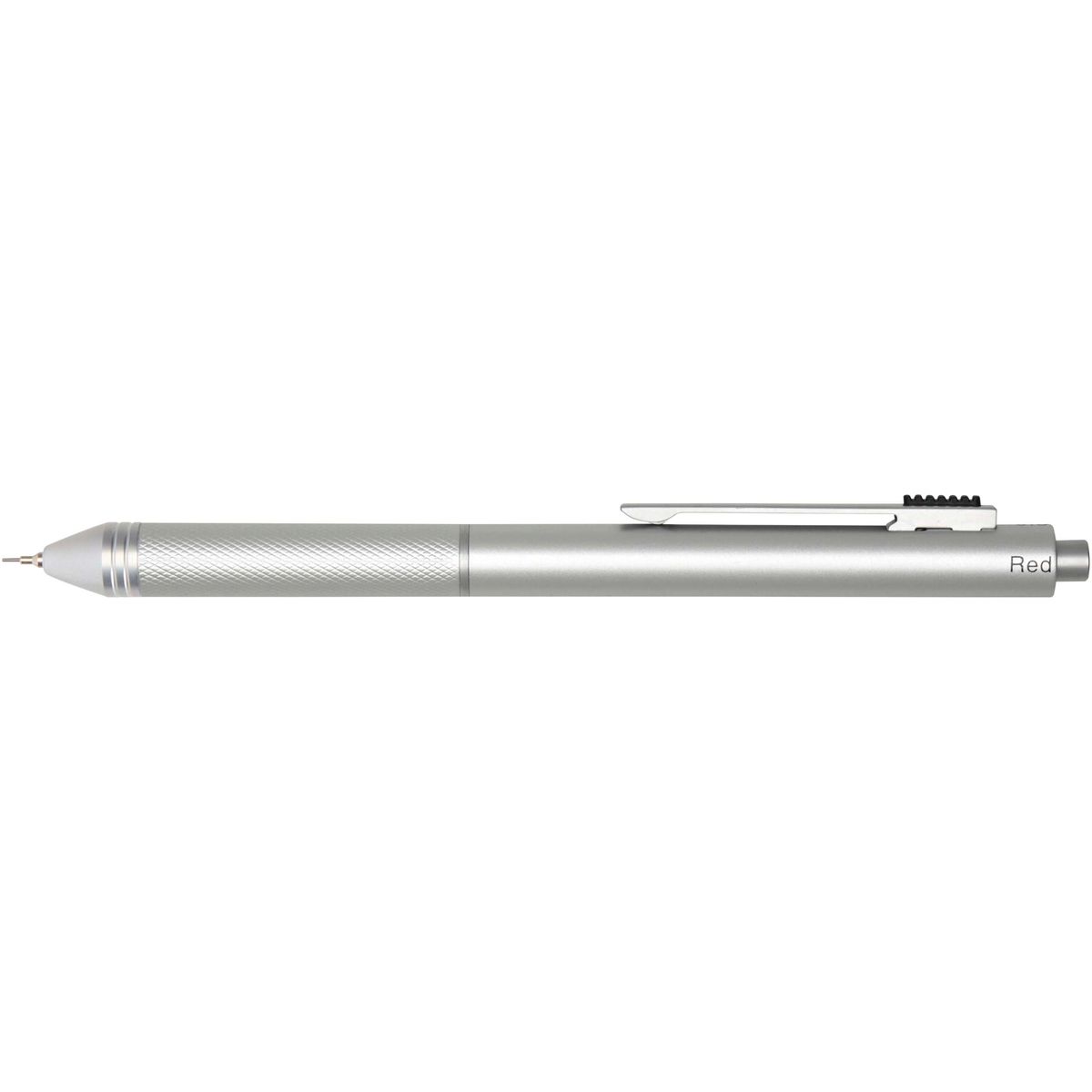 4-in-1-balpennen van gerecycled RVS met 3 inktkleuren en vulpotlood
