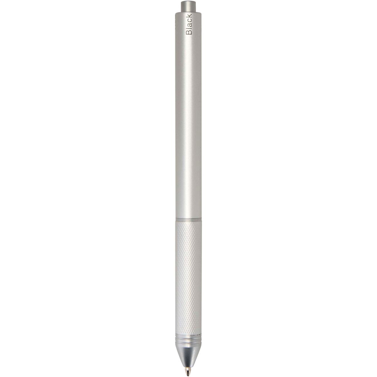 4-in-1-balpennen van gerecycled RVS met 3 inktkleuren en vulpotlood