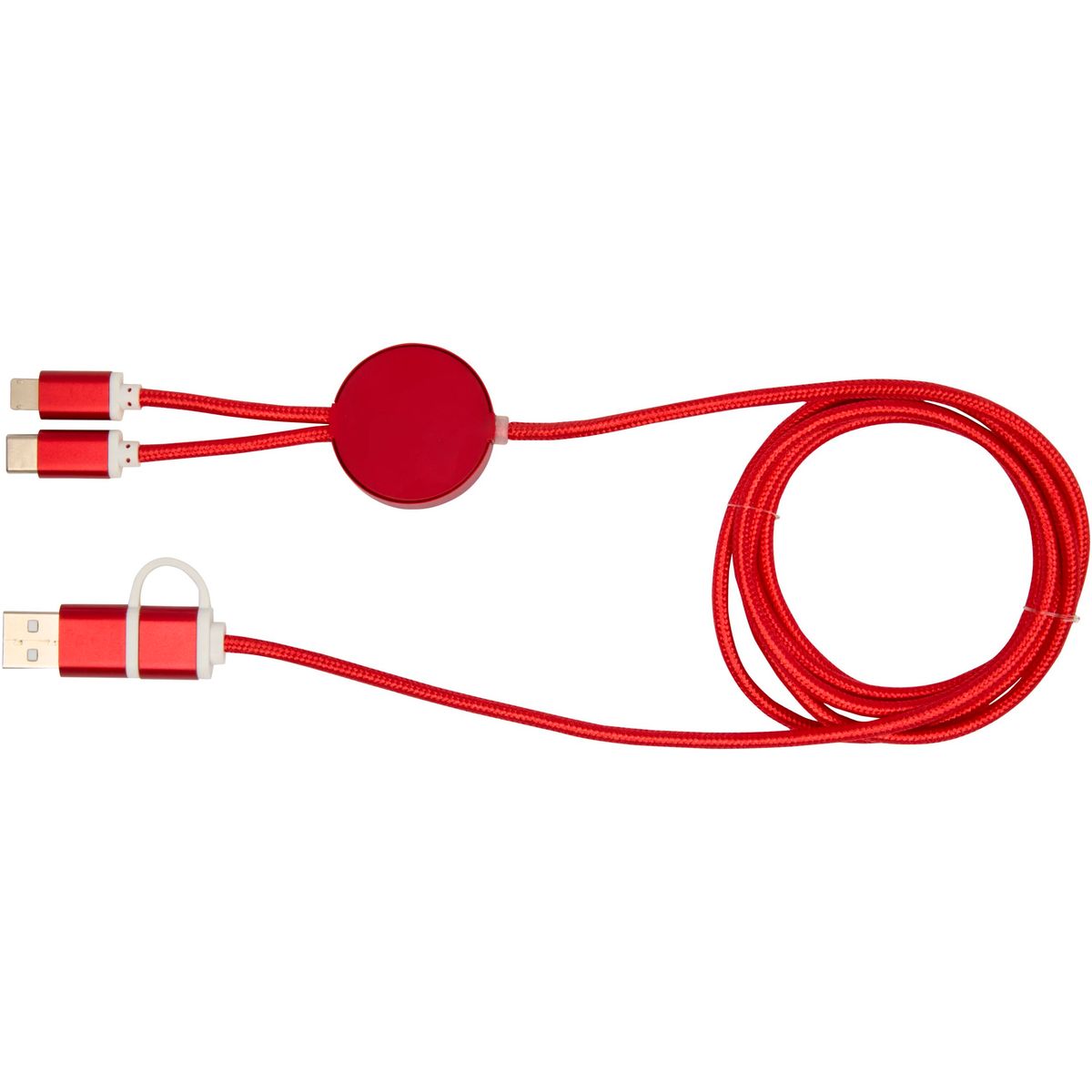5-in-1-snellaadkabels 150 cm, 27 W, van gerecycled aluminium