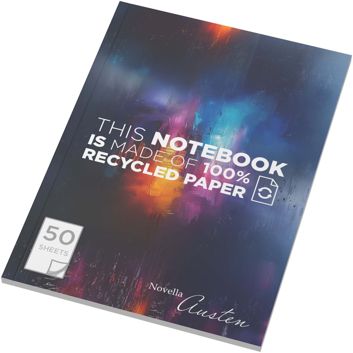 A5-notitieboeken met gerecyclede zachte kaft, 50 vellen