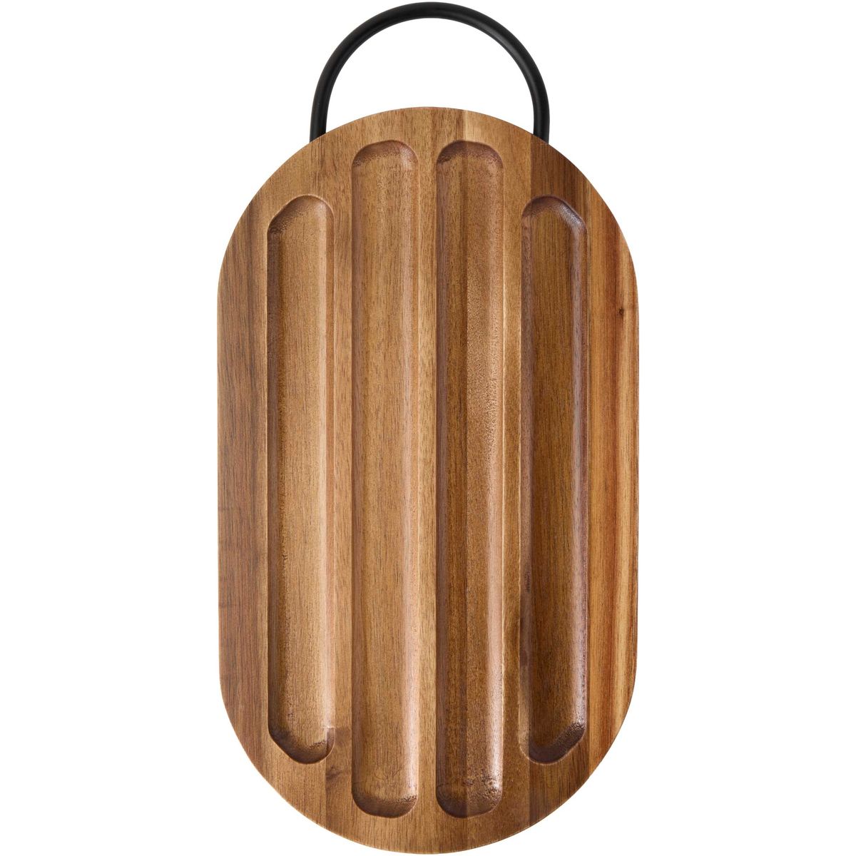 Acaciahouten snijplanken met broodmes, 35 x 20 cm