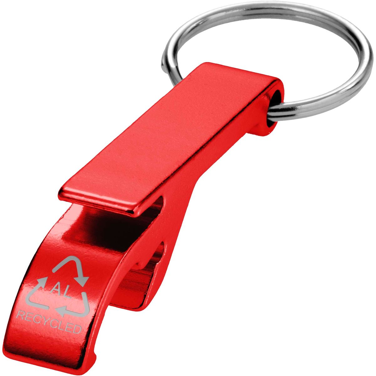 Aluminium sleutelhangers met fles- en blikopener
