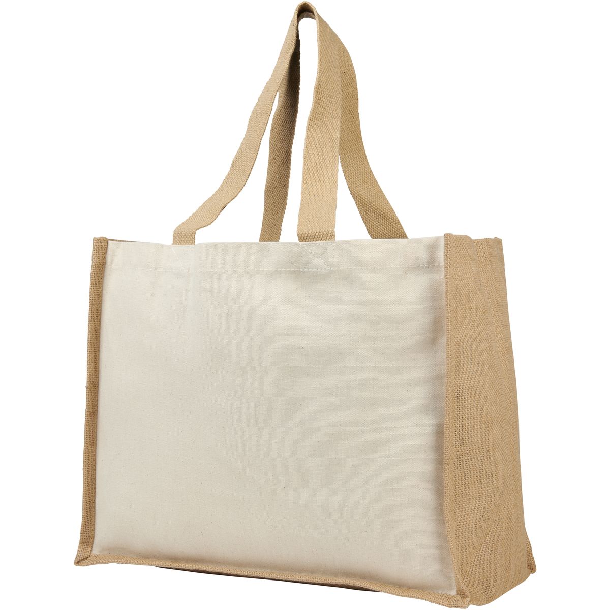 Boodschappentassen van canvas en jute, 23 liter
