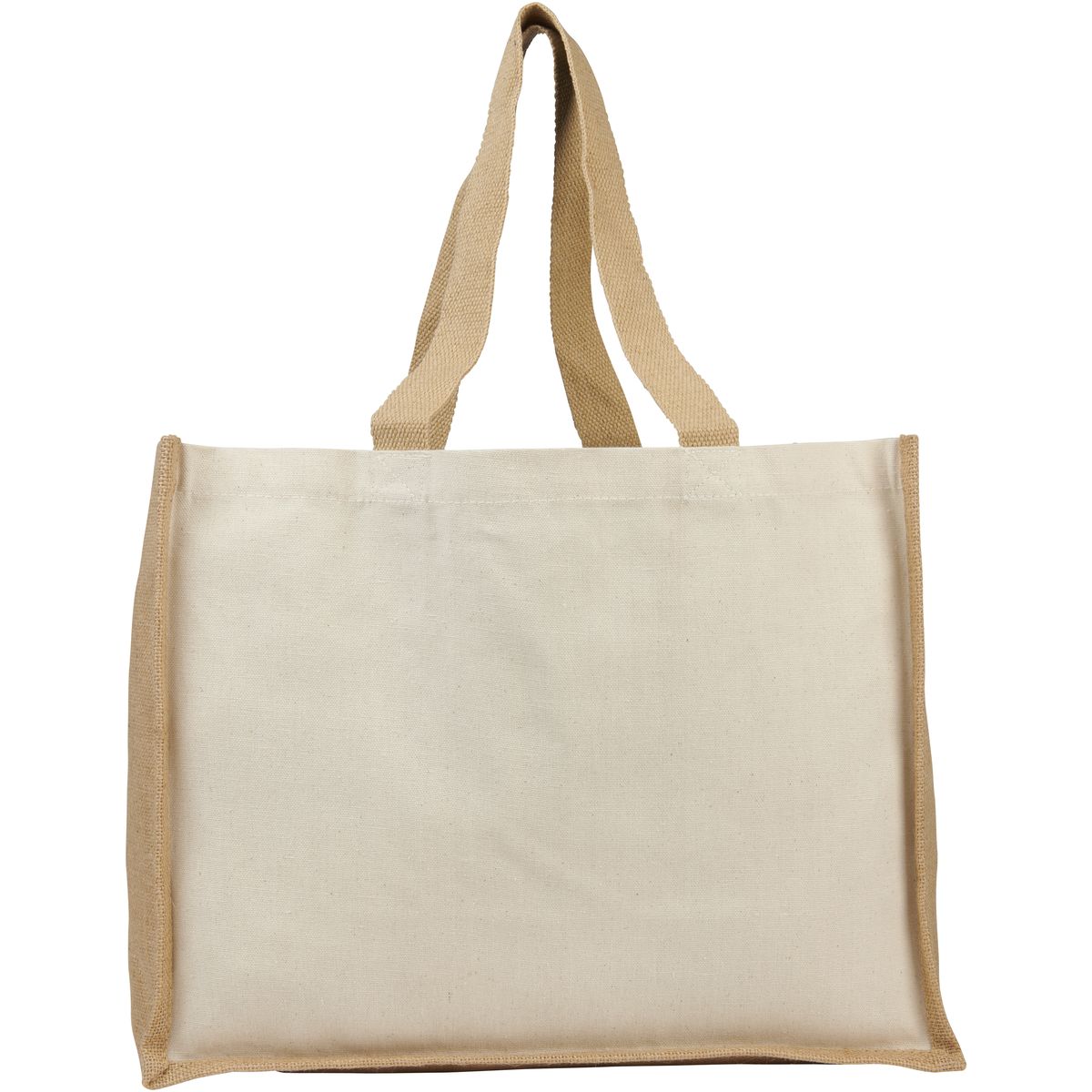 Boodschappentassen van canvas en jute, 23 liter