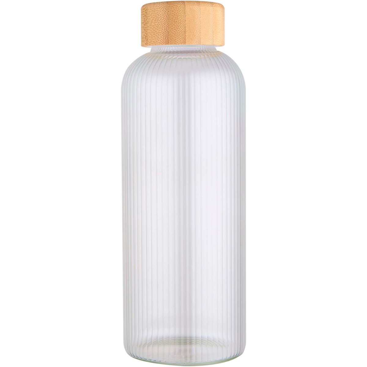 Borosilicaatglazen flessen met bamboe deksel