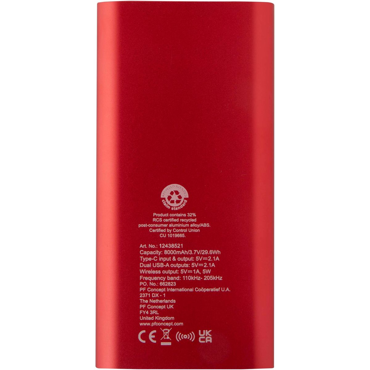 Draadloze powerbanks 8000 mAh