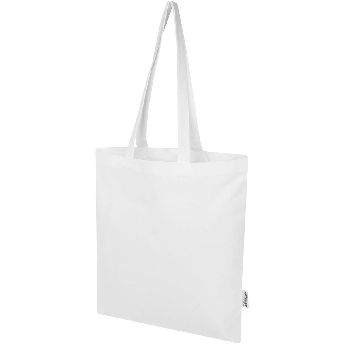 Draagtassen van gerecycled katoen en polyester, 180 g/m², 7 liter