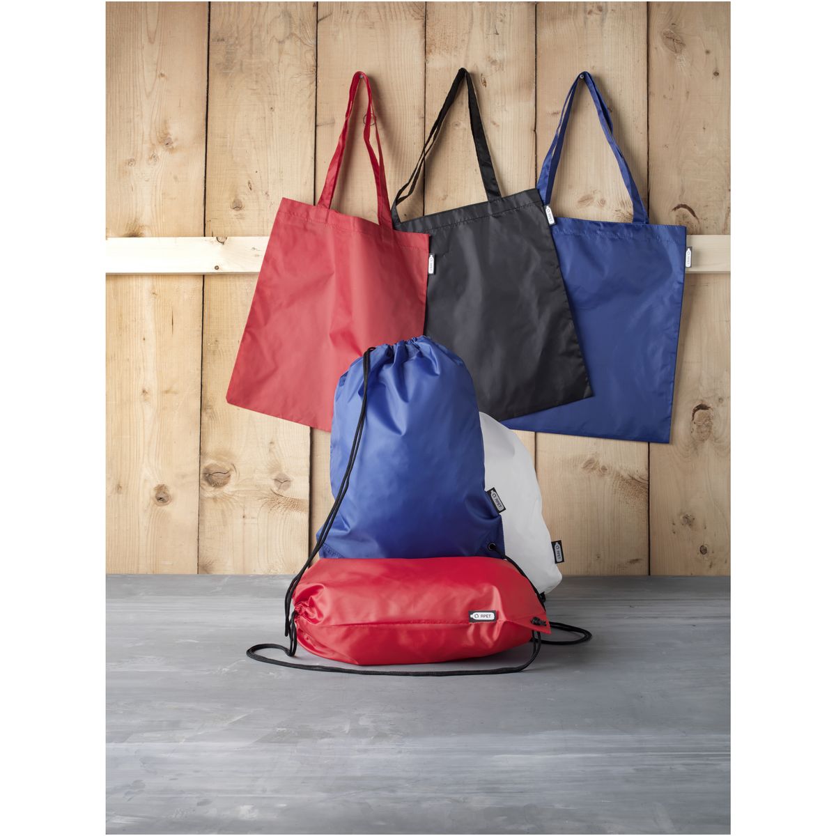 Draagtassen van gerecycled polyester, 7 liter