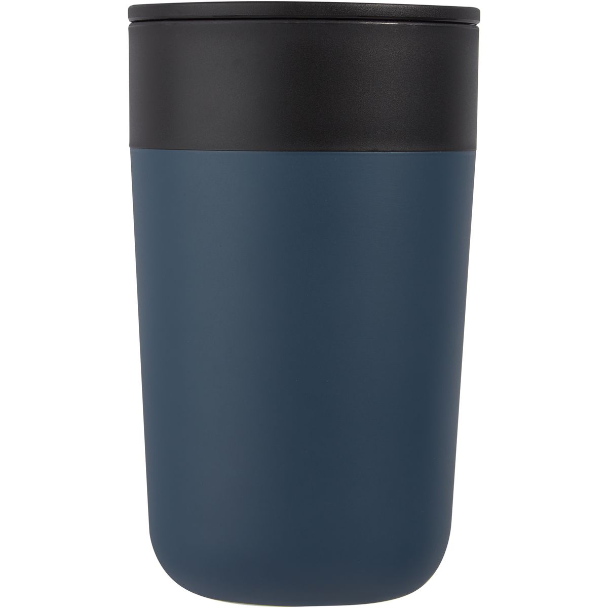 Dubbelwandige mokken 400 ml van RVS en gerecycled kunststof