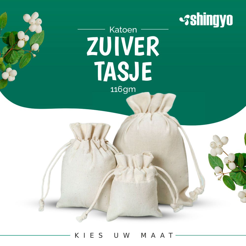 Ecologische Katoenen zakjes 116 gr/m2