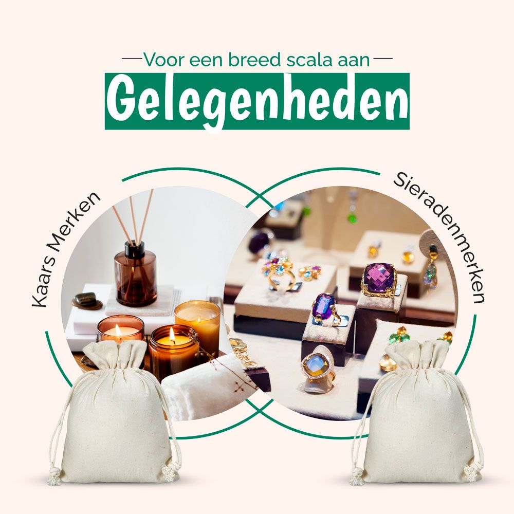 Ecologische Katoenen zakjes 116 gr/m2