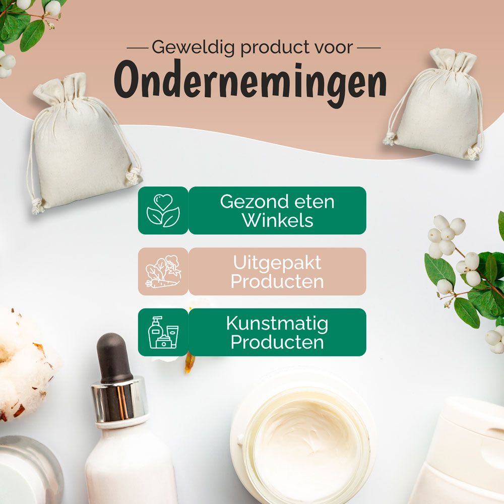 Ecologische Katoenen zakjes 116 gr/m2