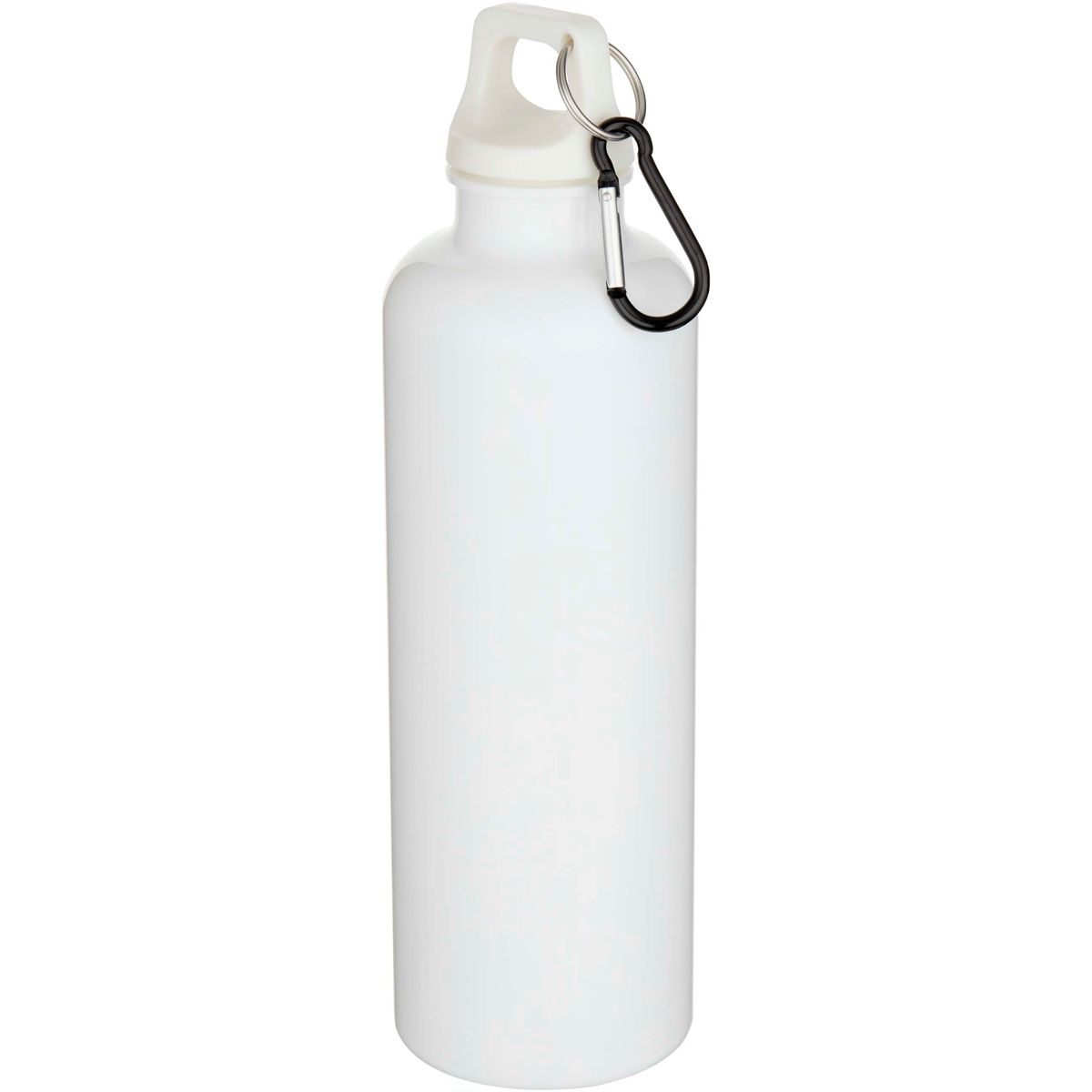Effen gerecyclede PET-waterflessen 750 ml met karabijnhaak