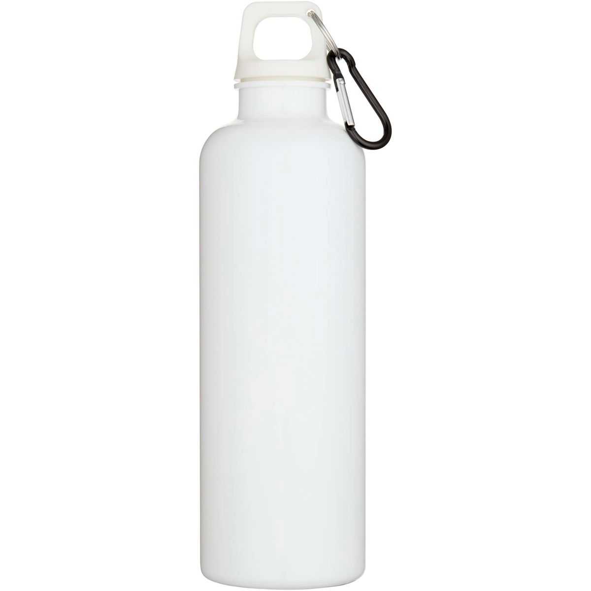 Effen gerecyclede PET-waterflessen 750 ml met karabijnhaak