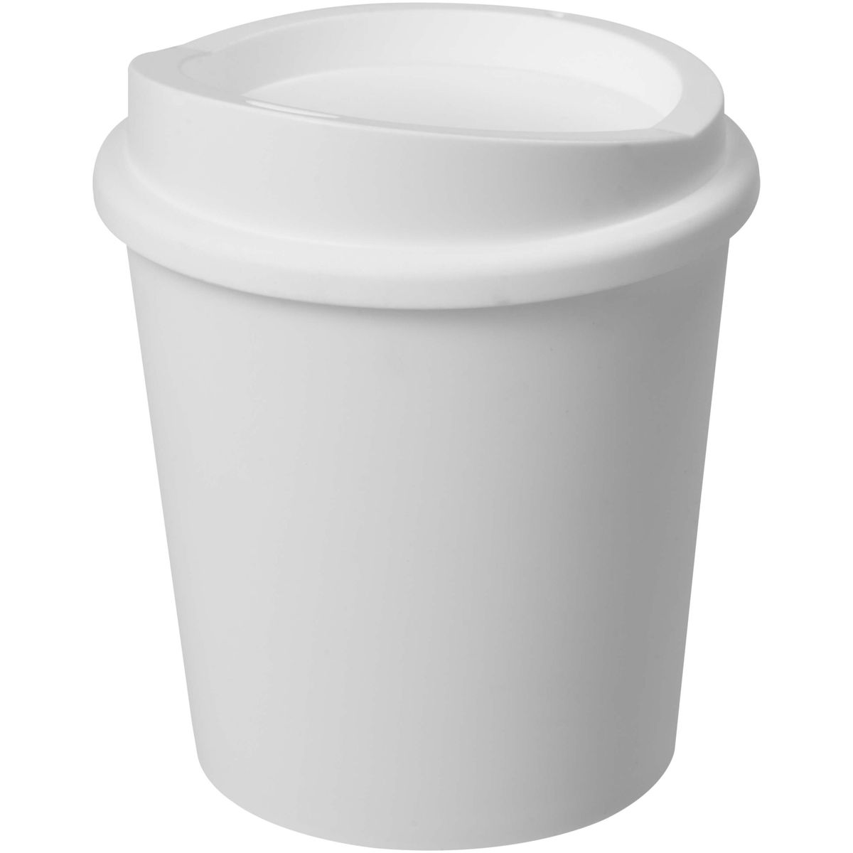 Enkelwandige koffiebekers to go 200 ml met klikdeksel
