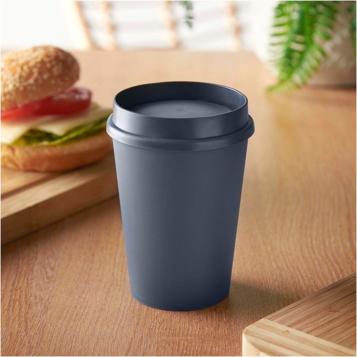 Enkelwandige koffiebekers to go 300 ml met 360°-deksel