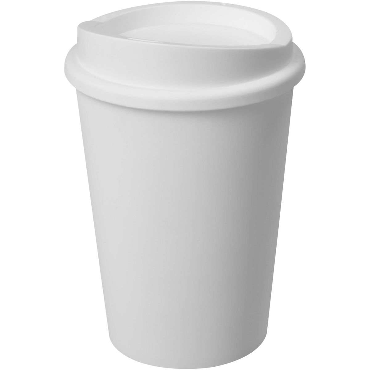 Enkelwandige koffiebekers to go 300 ml met klikdeksel