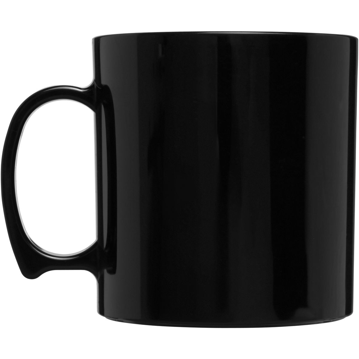 Enkelwandige kunststof mokken 300 ml, 8,5 cm hoog