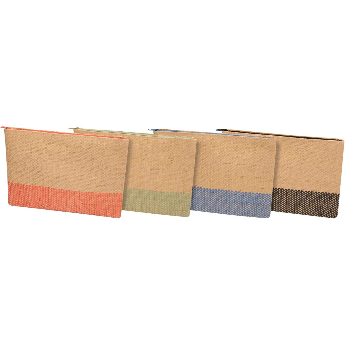 Etuis van geweven stropapier met ritssluiting, 3 liter