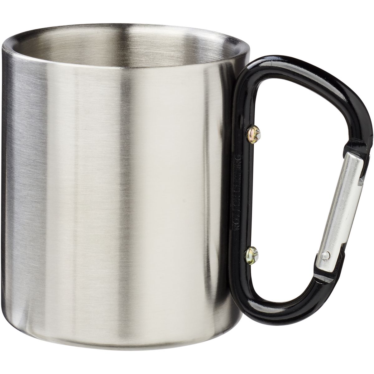 Geïsoleerde RVS-mokken 200 ml met karabijnhaak