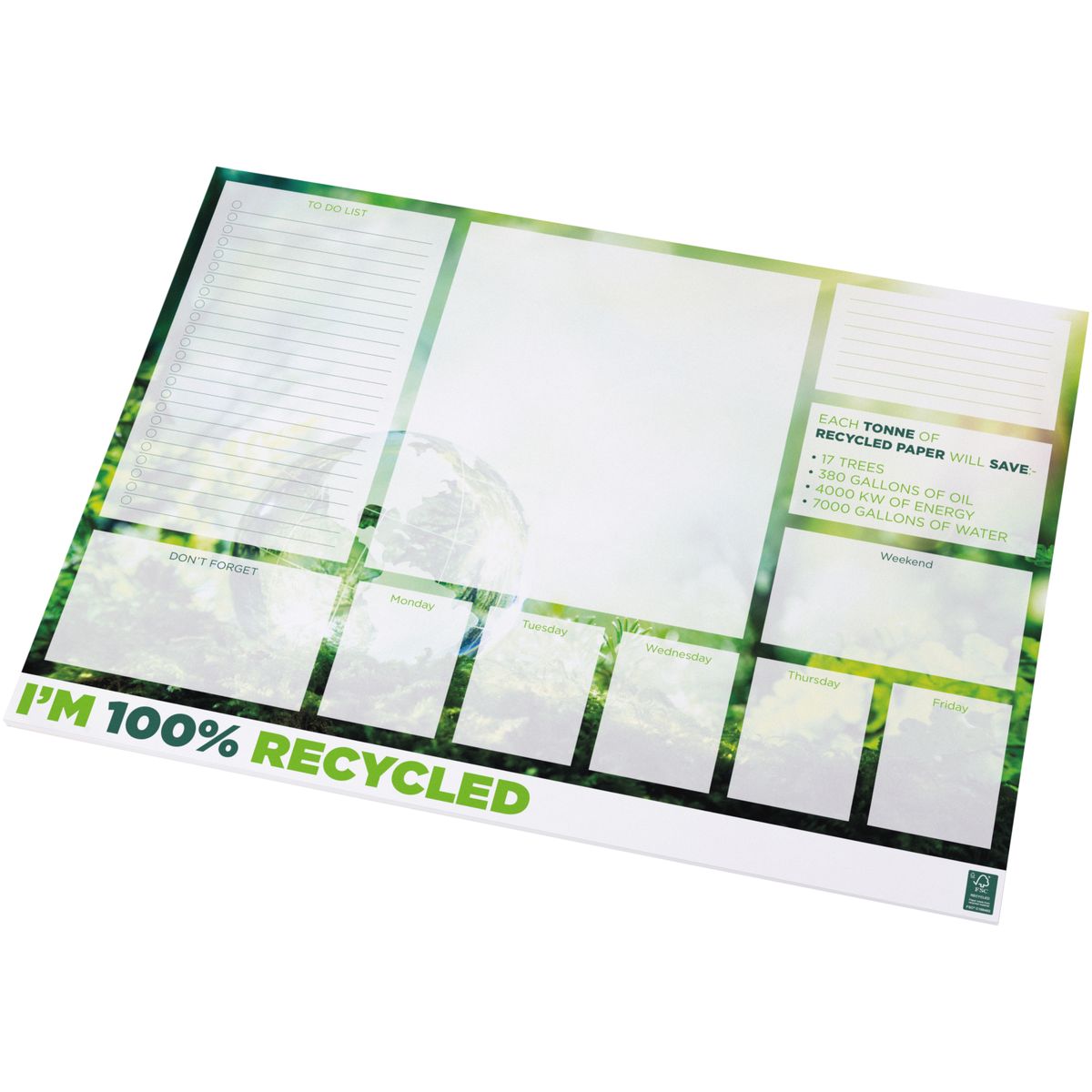 Gerecyclede A2-kladblokken, 80 g/m²