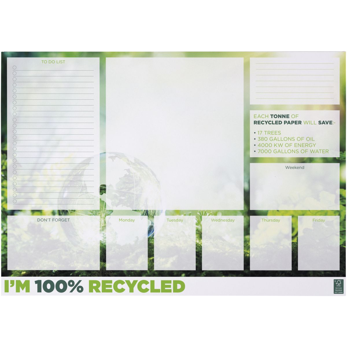 Gerecyclede A2-kladblokken, 80 g/m²