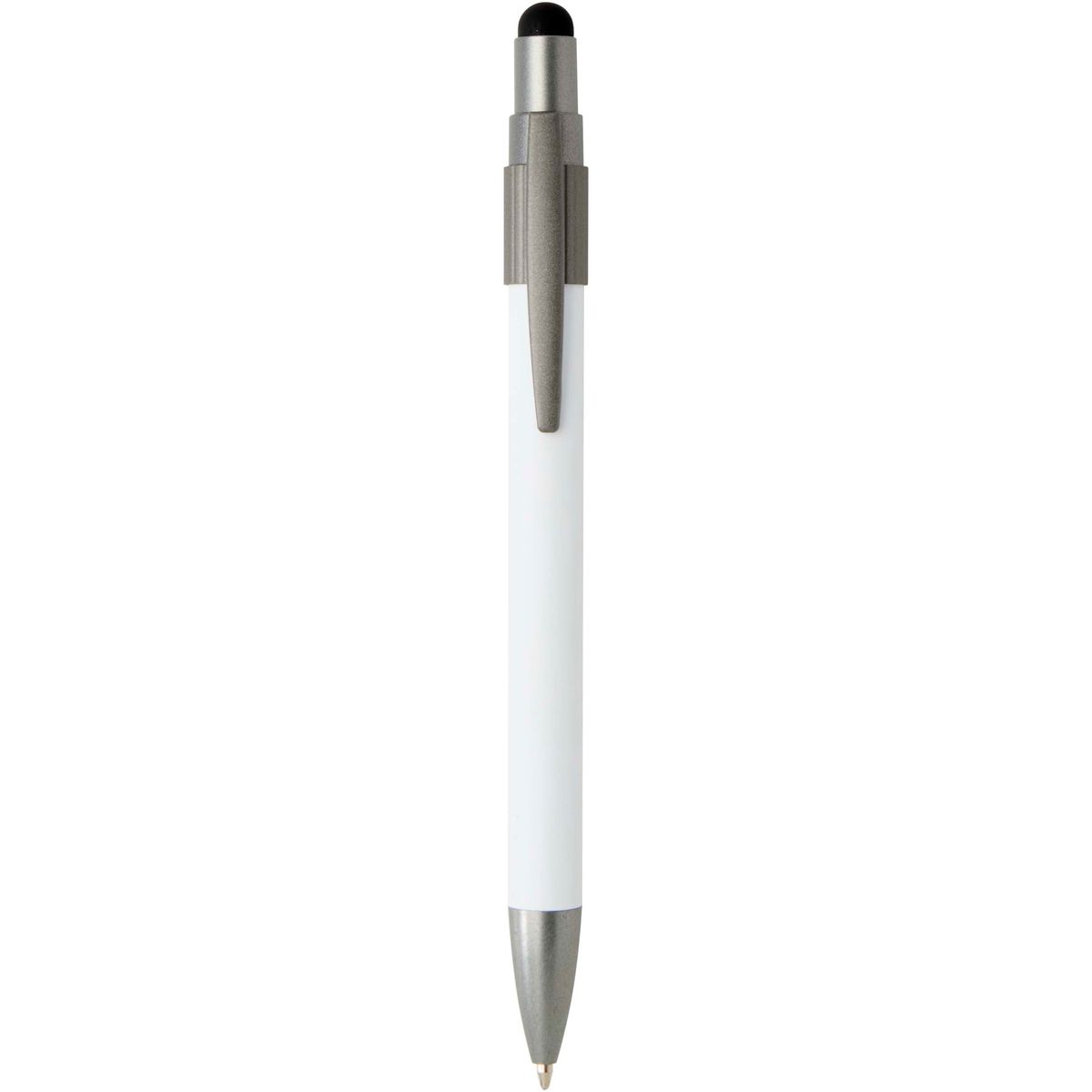 Gerecyclede balpennen met stylus en fidgetspinner, blauwe inkt