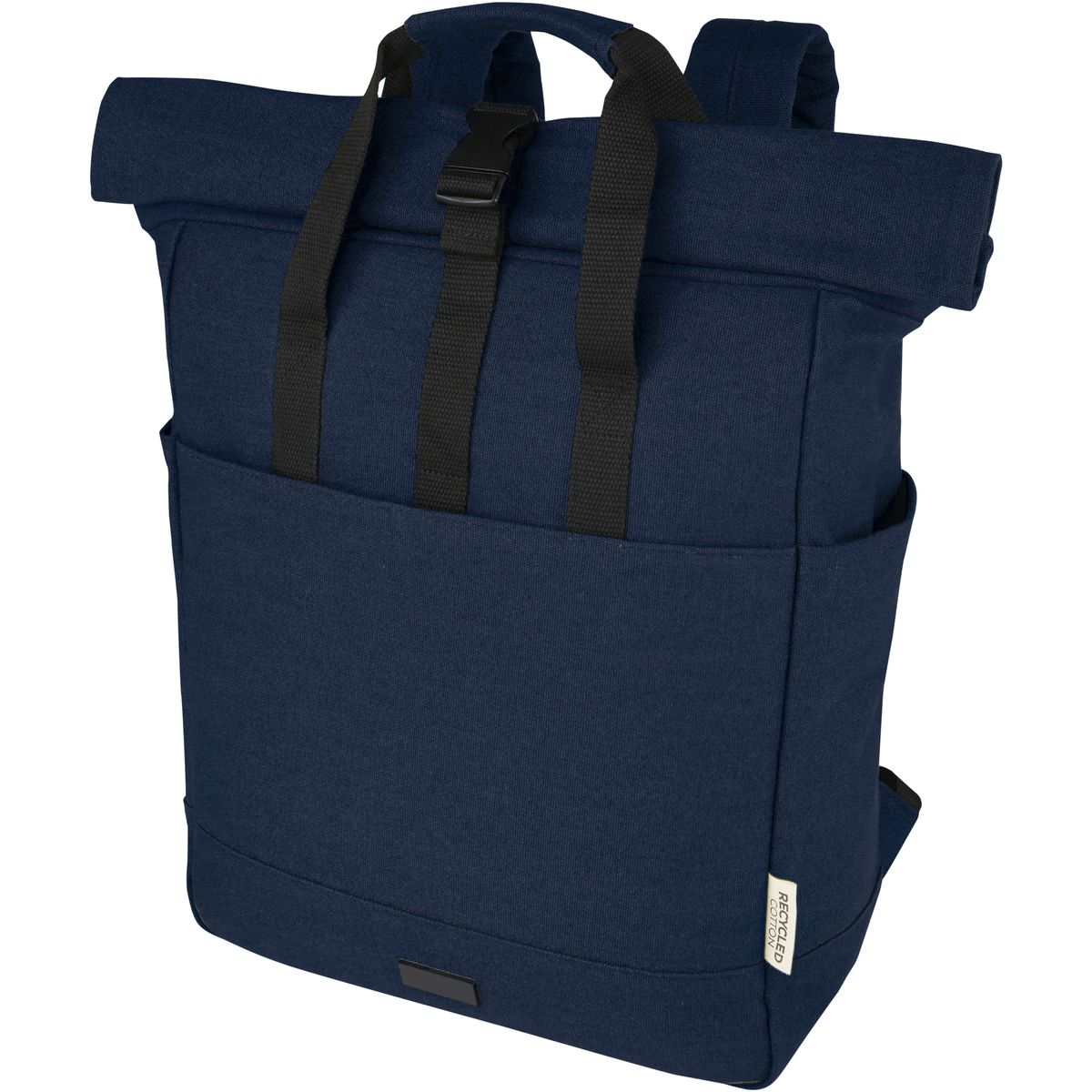 Gerecyclede canvas rolltoprugzakken 15 inch, 15 liter