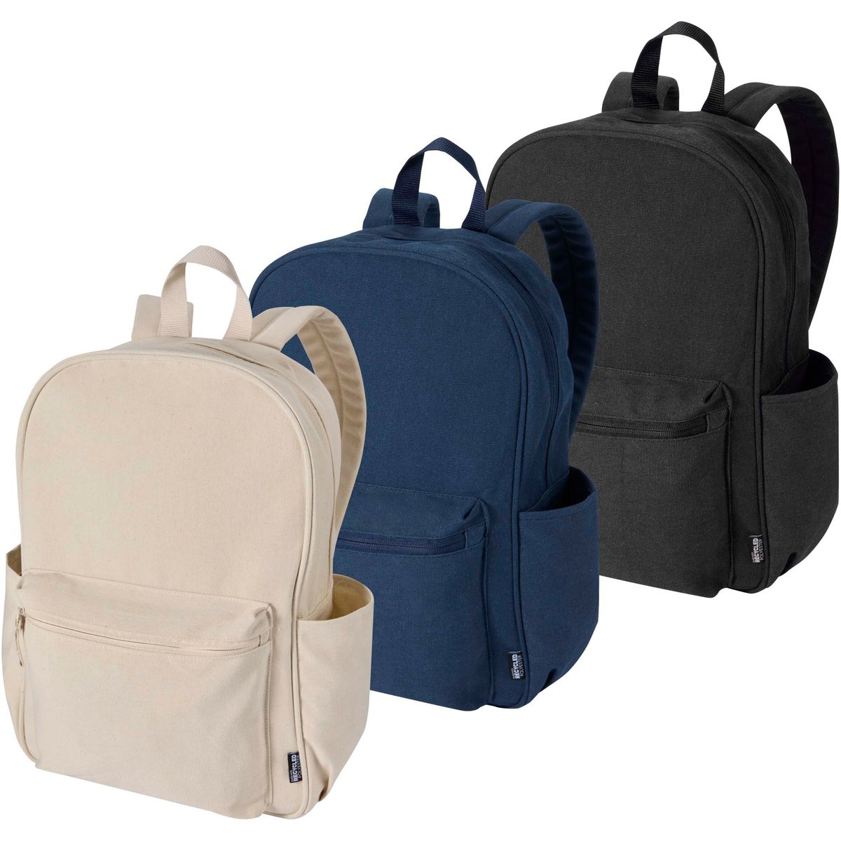 Gerecyclede canvas stadsrugzakken 15,6 inch, 16 liter