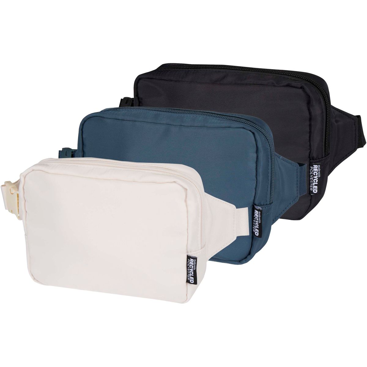 Gerecyclede crossbodytassen voor op reis, 1 liter