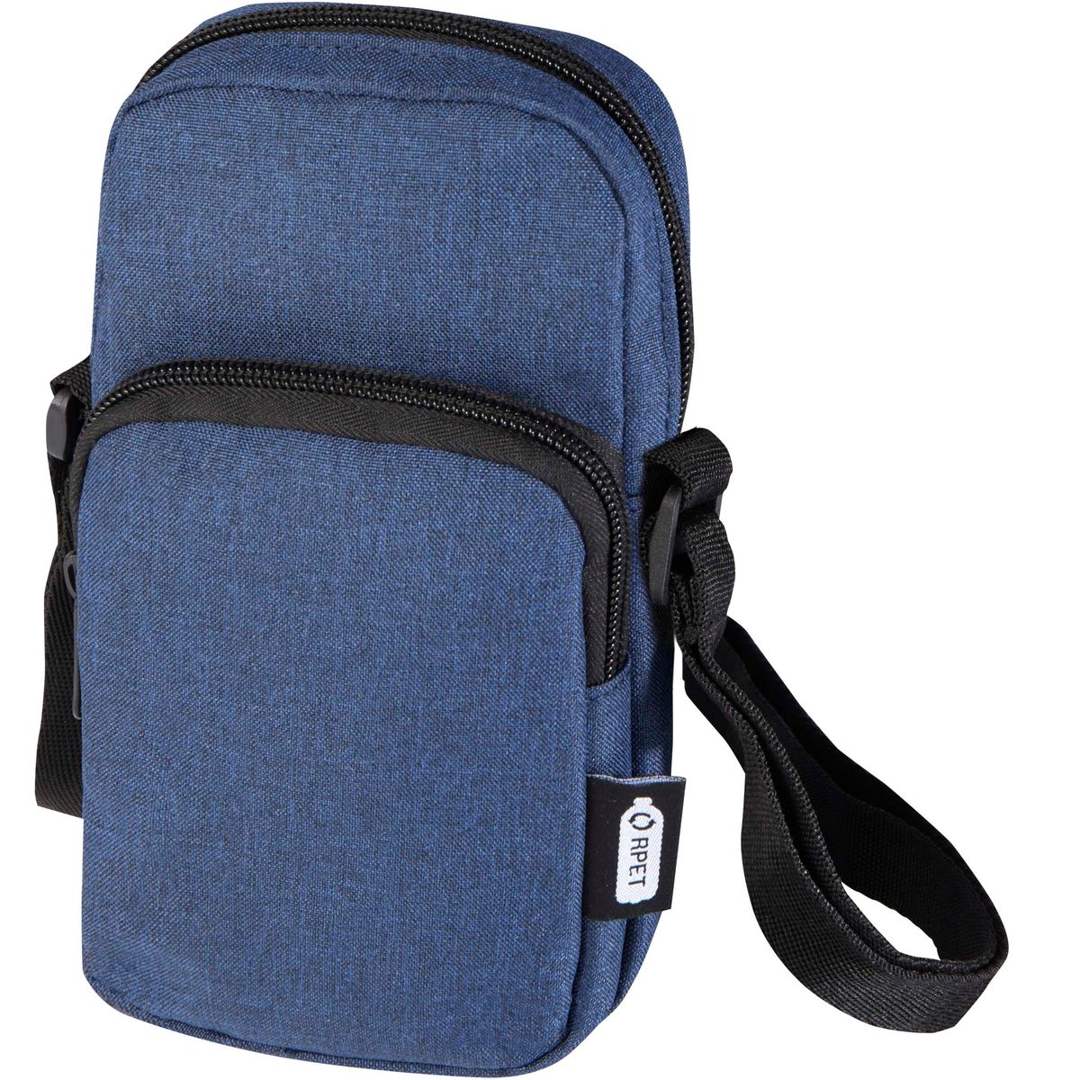 Gerecyclede crossbodytassen voor telefoons, 10 x 19 x 4,5 cm