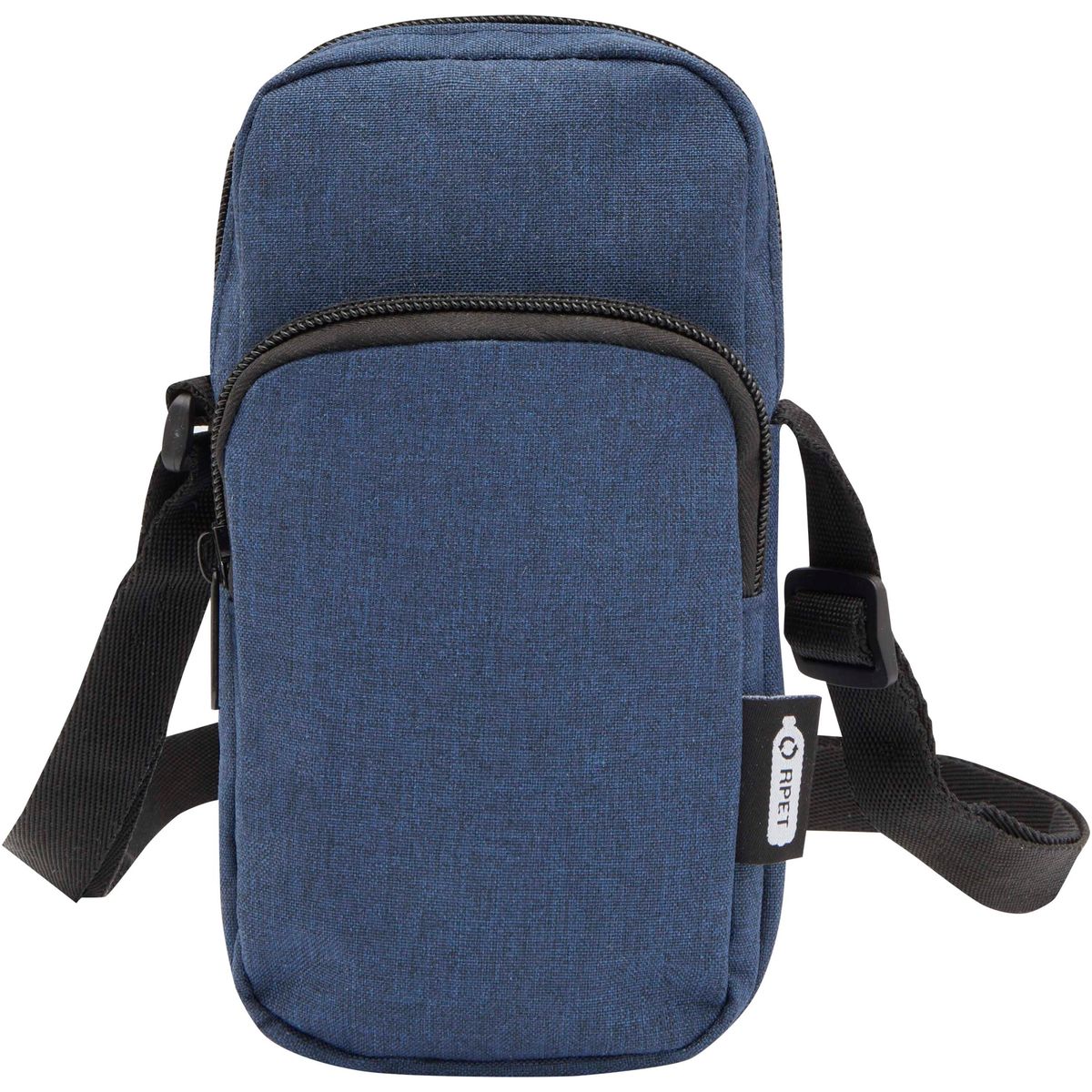 Gerecyclede crossbodytassen voor telefoons, 10 x 19 x 4,5 cm