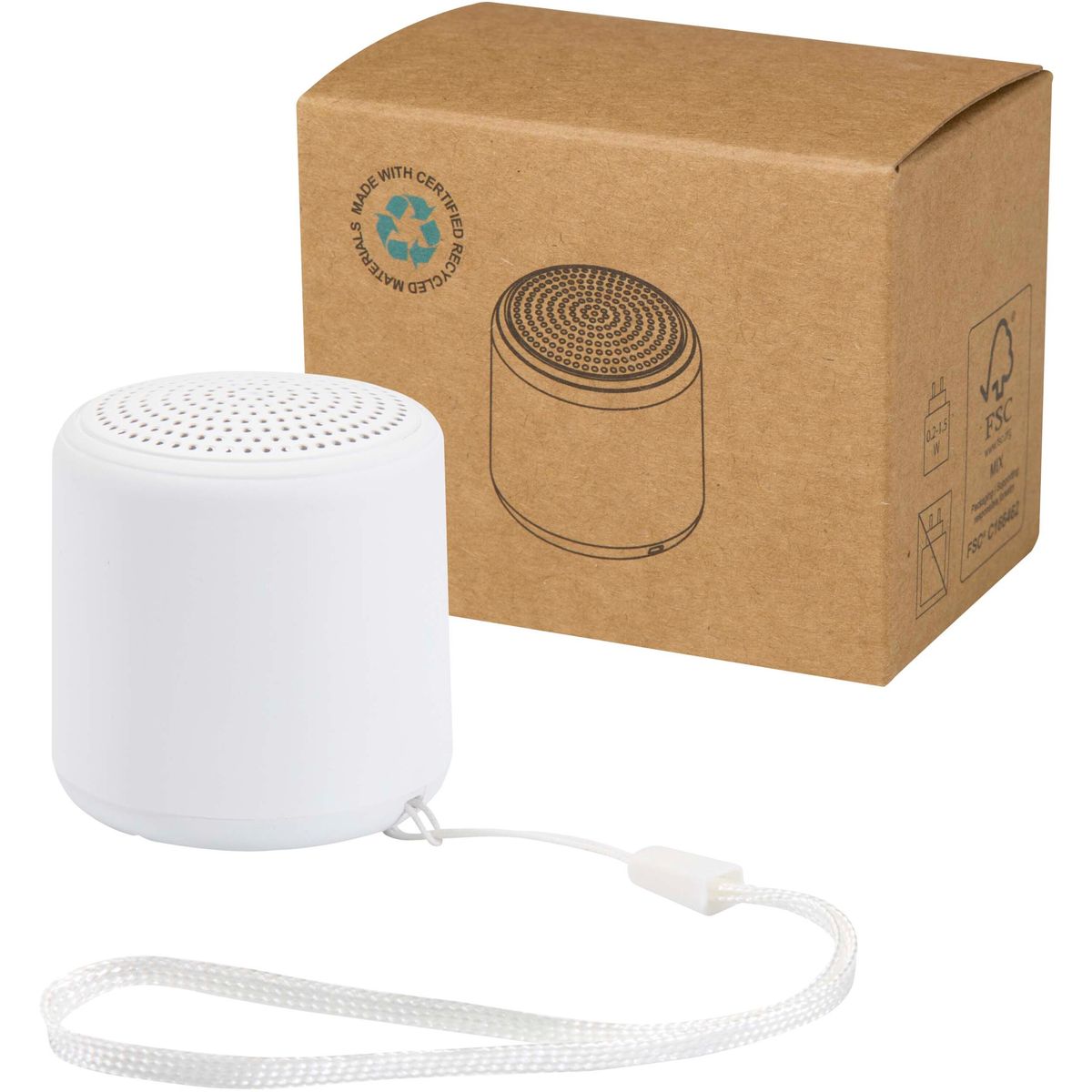 Gerecyclede draadloze speakers 3 W met polsband
