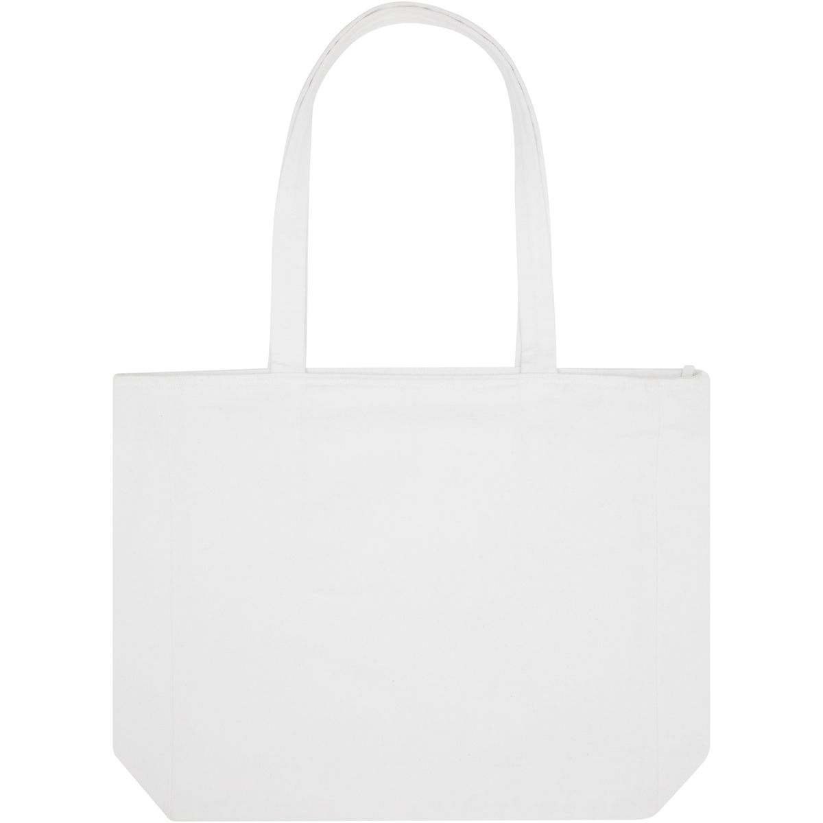 Gerecyclede draagtassen met rits, 500 g/m²