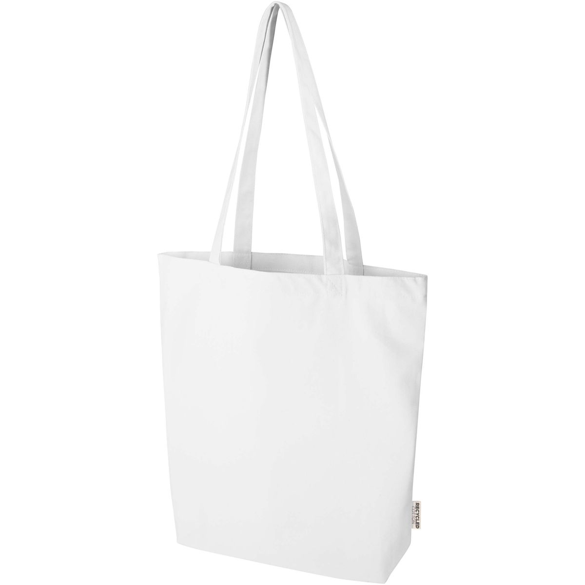 Gerecyclede katoenen draagtassen met brede bodem, 270 g/m², 10 liter