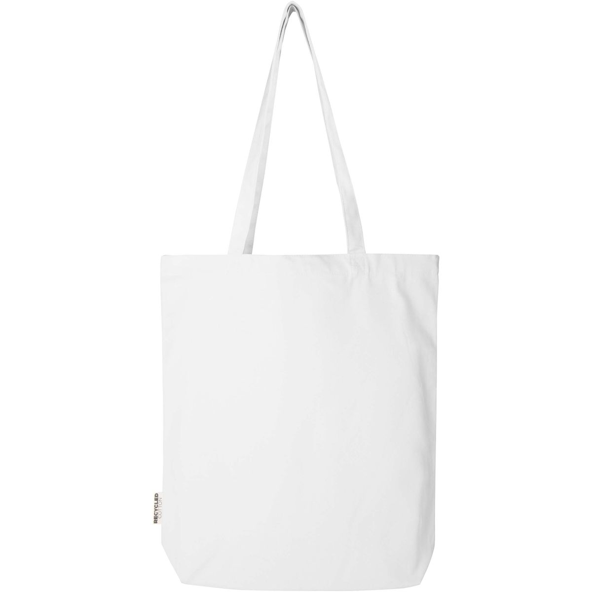 Gerecyclede katoenen draagtassen met brede bodem, 270 g/m², 10 liter