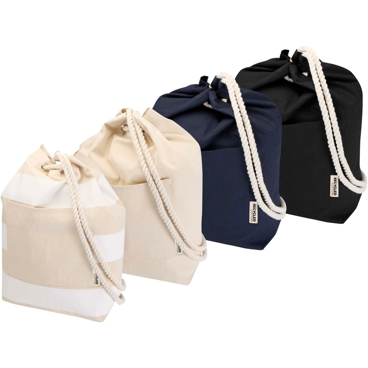 Gerecyclede katoenen duffeltassen 270 g/m², 15 liter