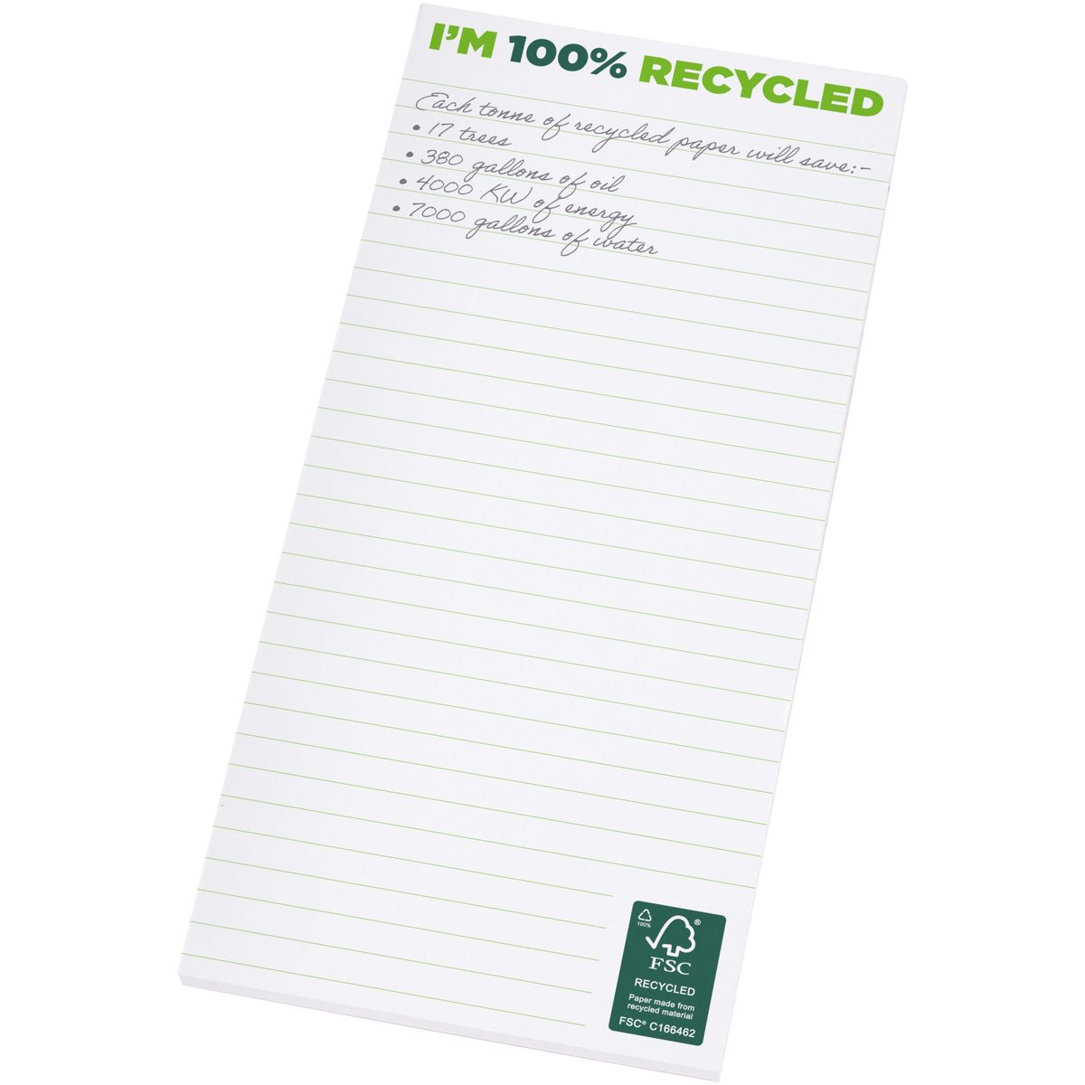 Gerecyclede kladblokken 1/3 A4, 80 g/m²