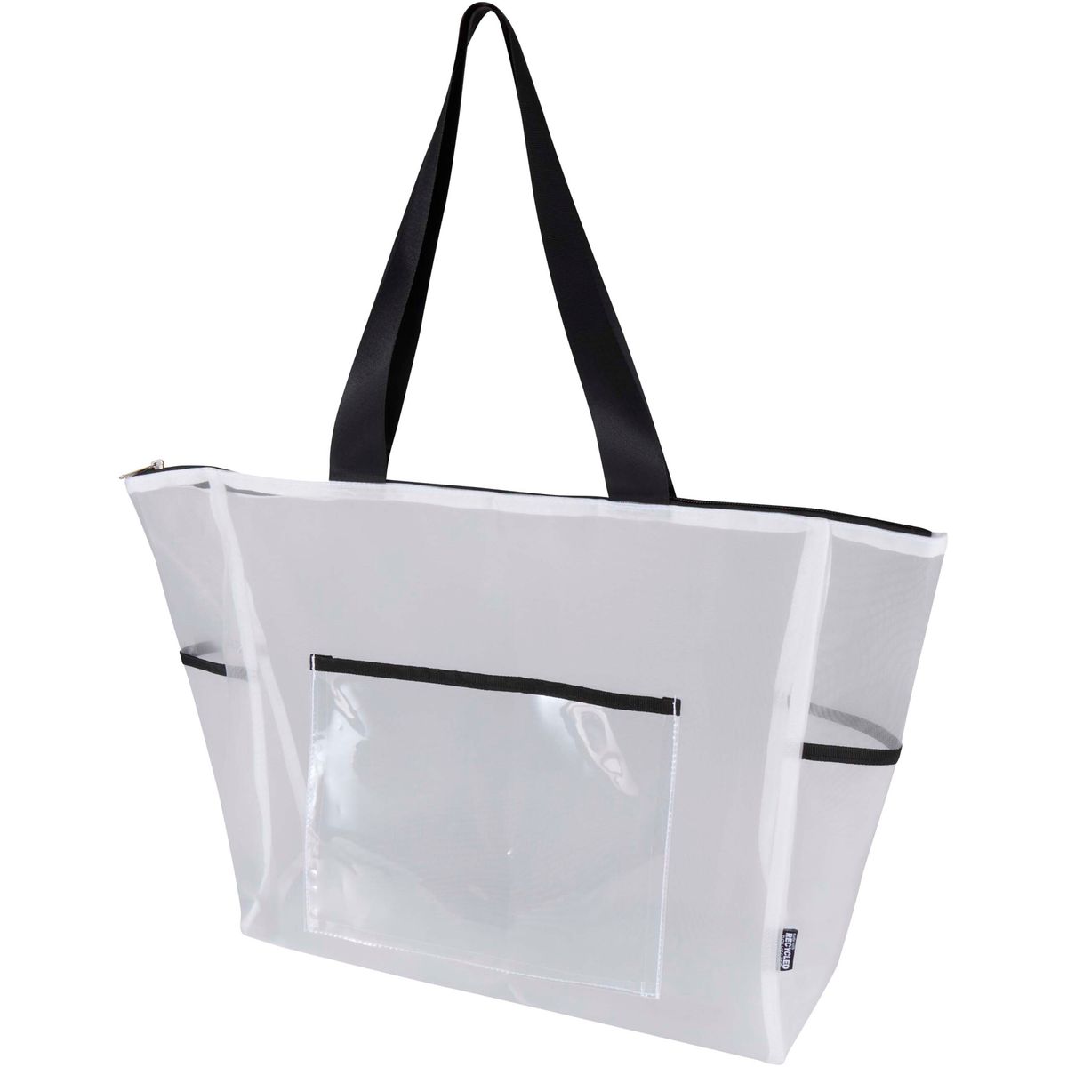 Gerecyclede mesh draagtassen met rits, 23 liter