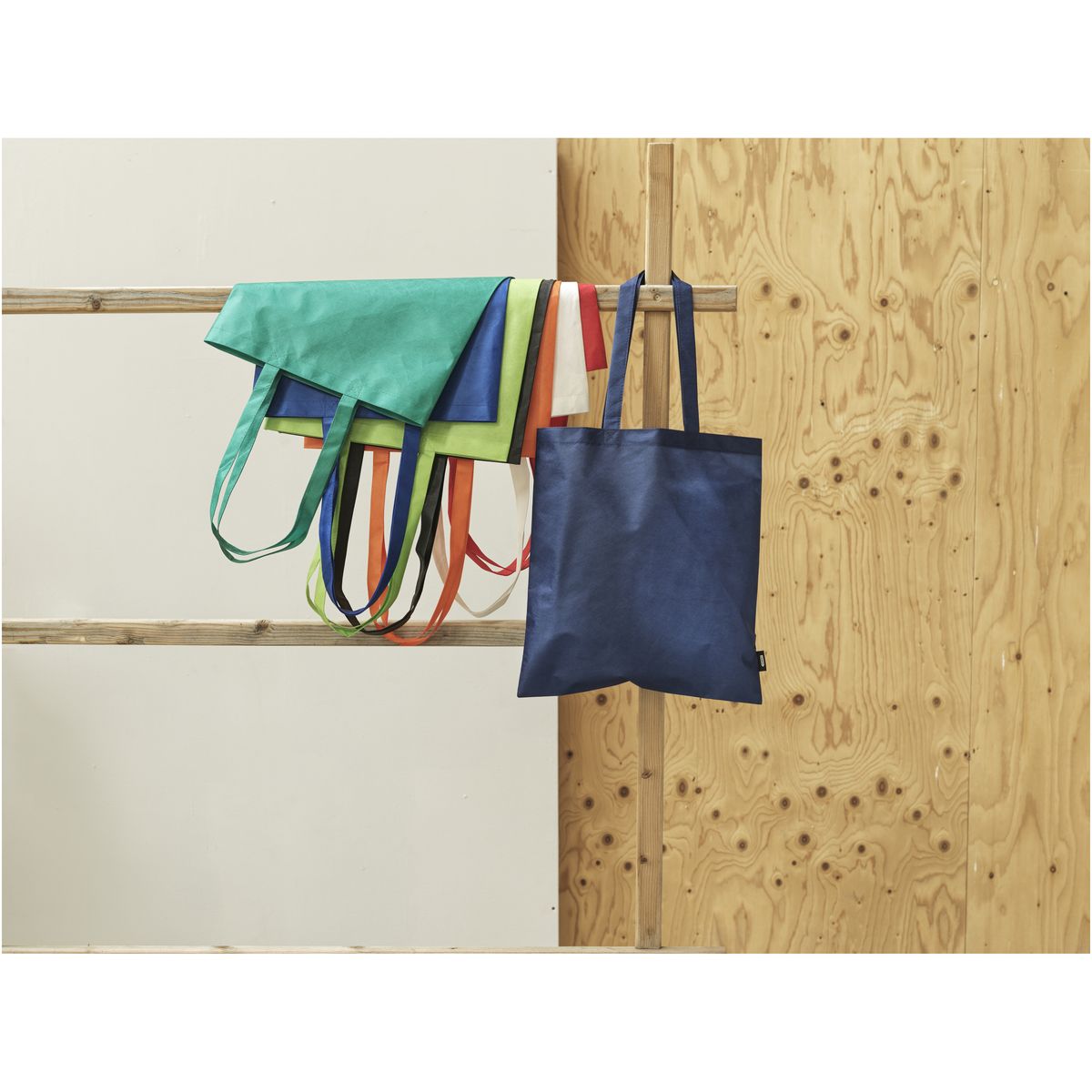 Gerecyclede non-woven conferentiedraagtassen 80 g/m², 6 liter