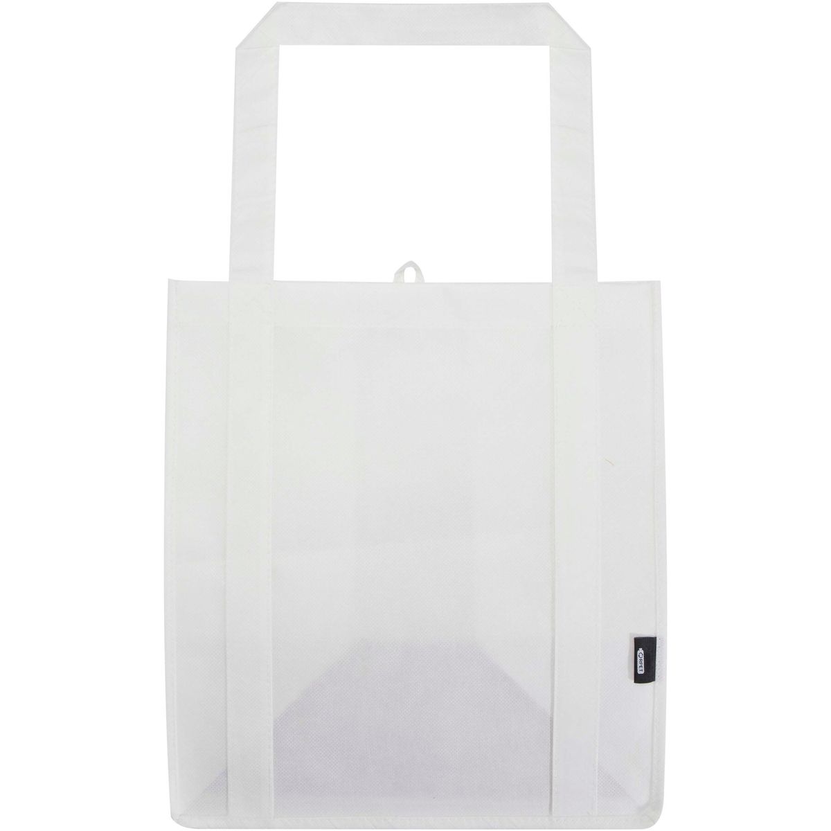 Gerecyclede non-woven draagtassen met bodemplaat, 29 liter