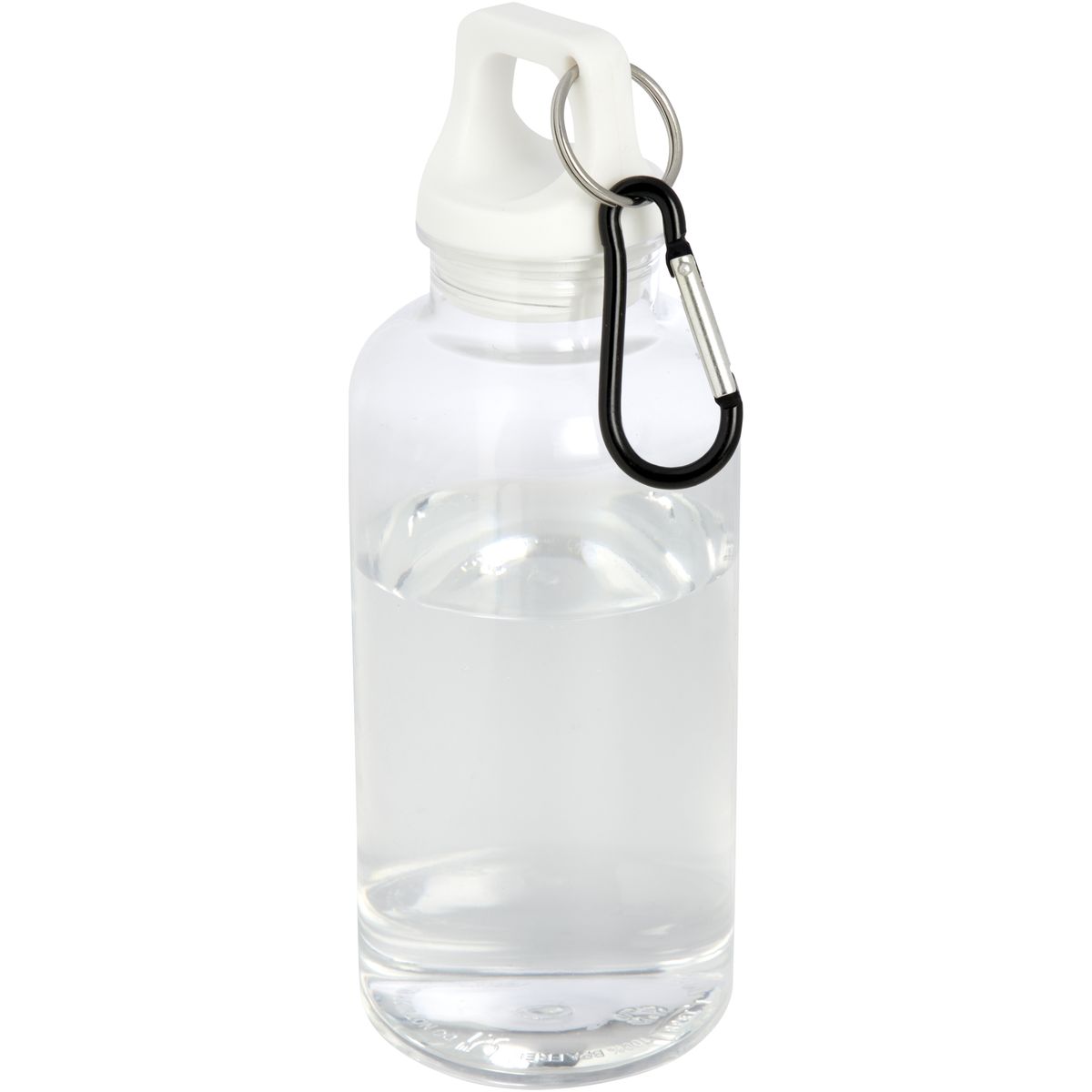 Gerecyclede PET-waterflessen 400 ml met karabijnhaak