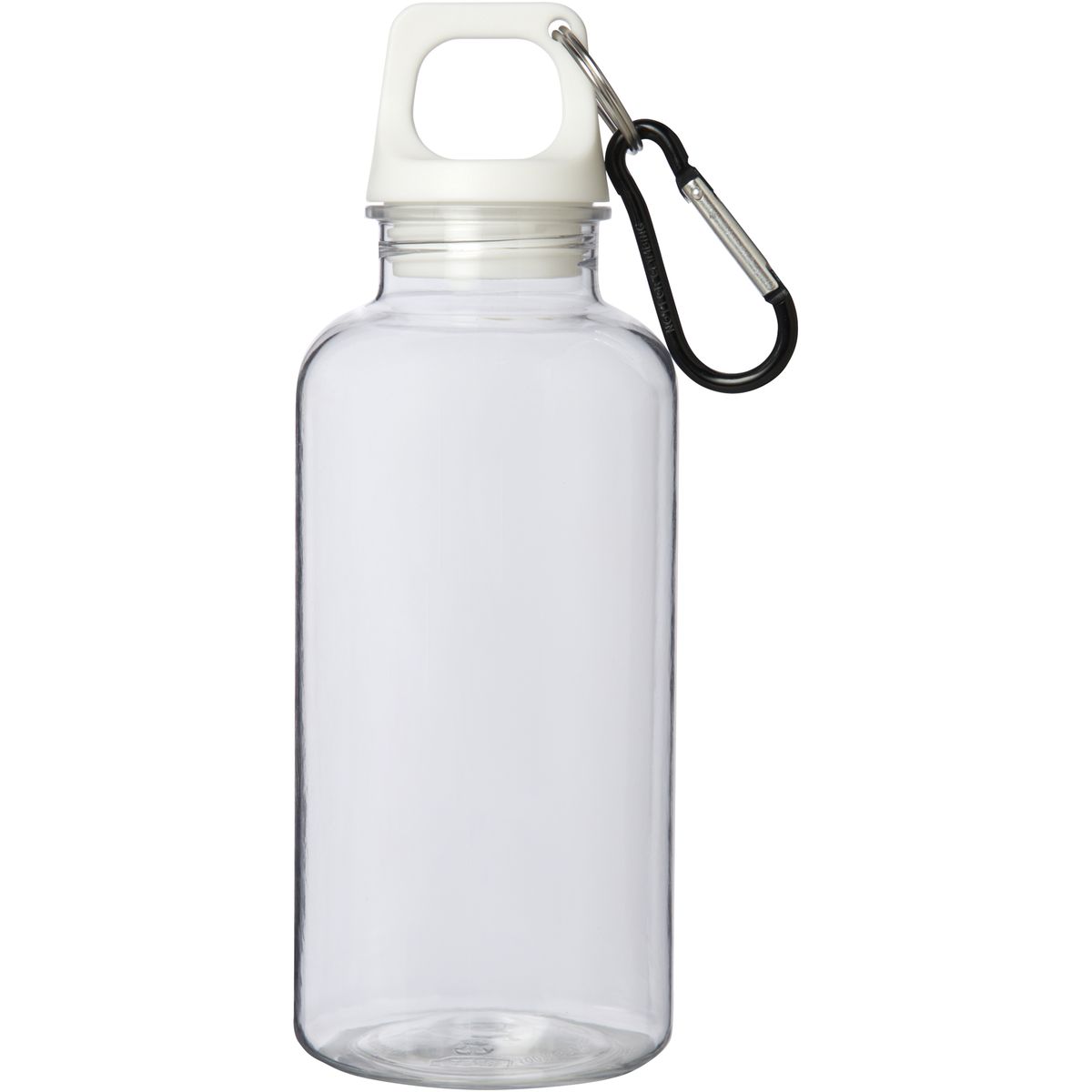 Gerecyclede PET-waterflessen 400 ml met karabijnhaak