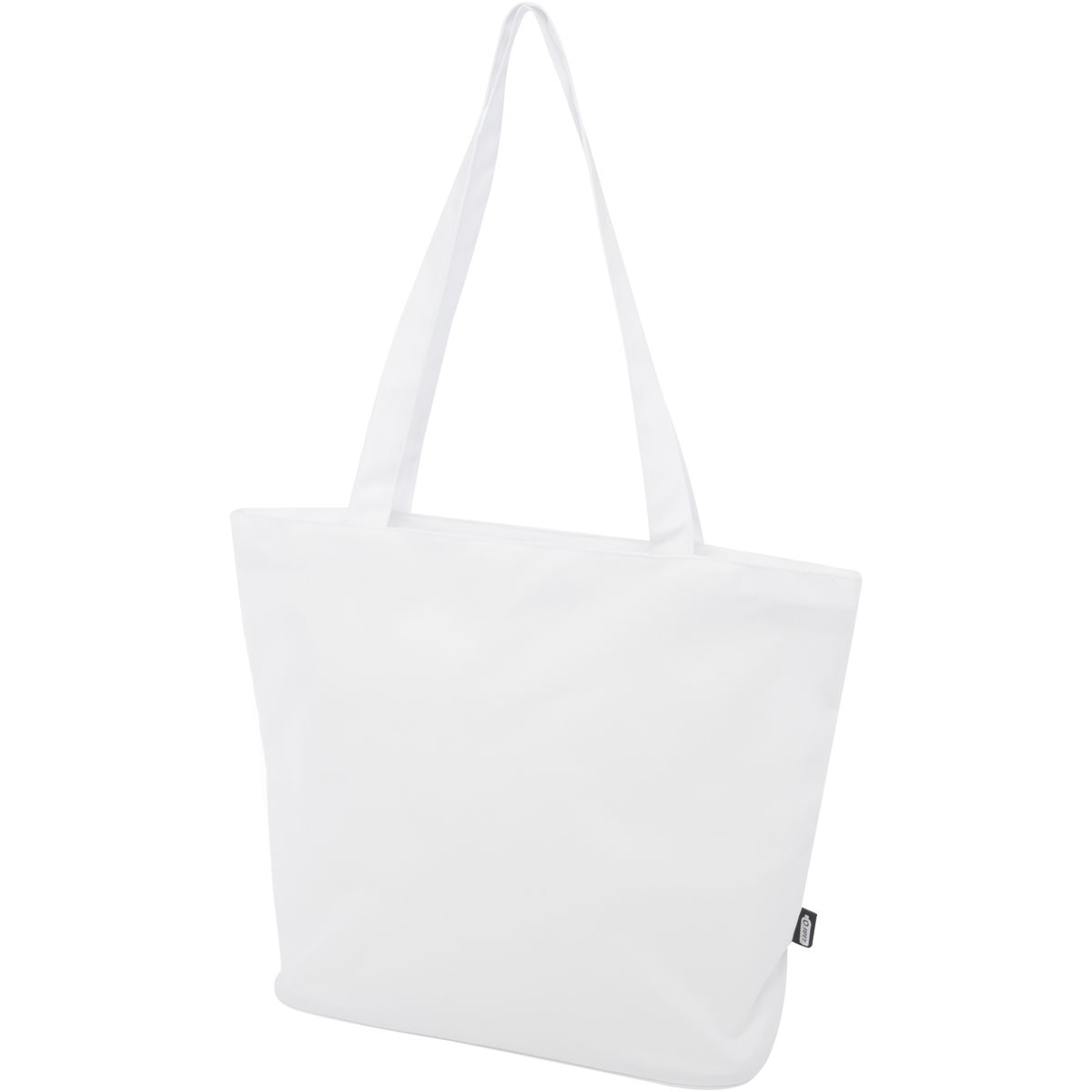 Gerecyclede polyester draagtassen met rits, 20 liter