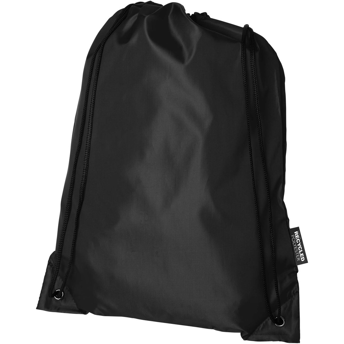 Gerecyclede polyester rugzakken met trekkoord, 5 liter
