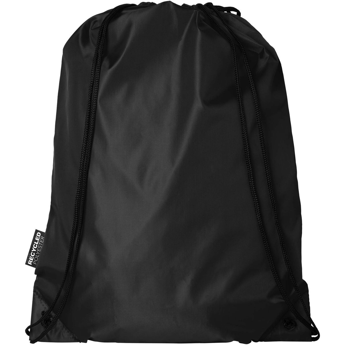 Gerecyclede polyester rugzakken met trekkoord, 5 liter