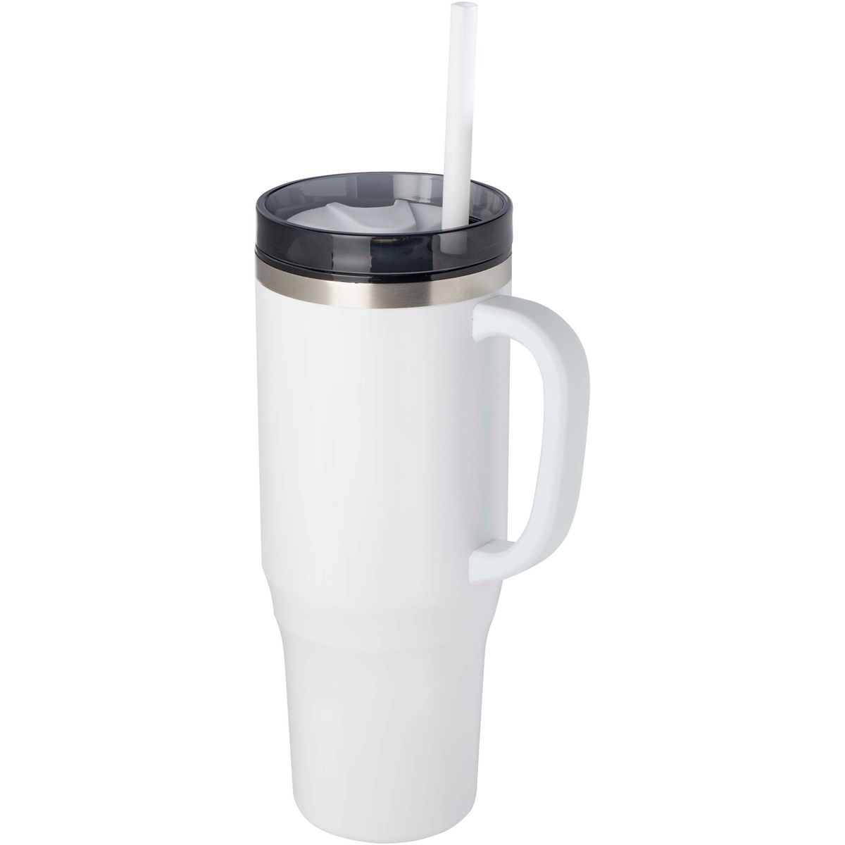 Gerecyclede RVS-thermosbekers 1200 ml met rietje