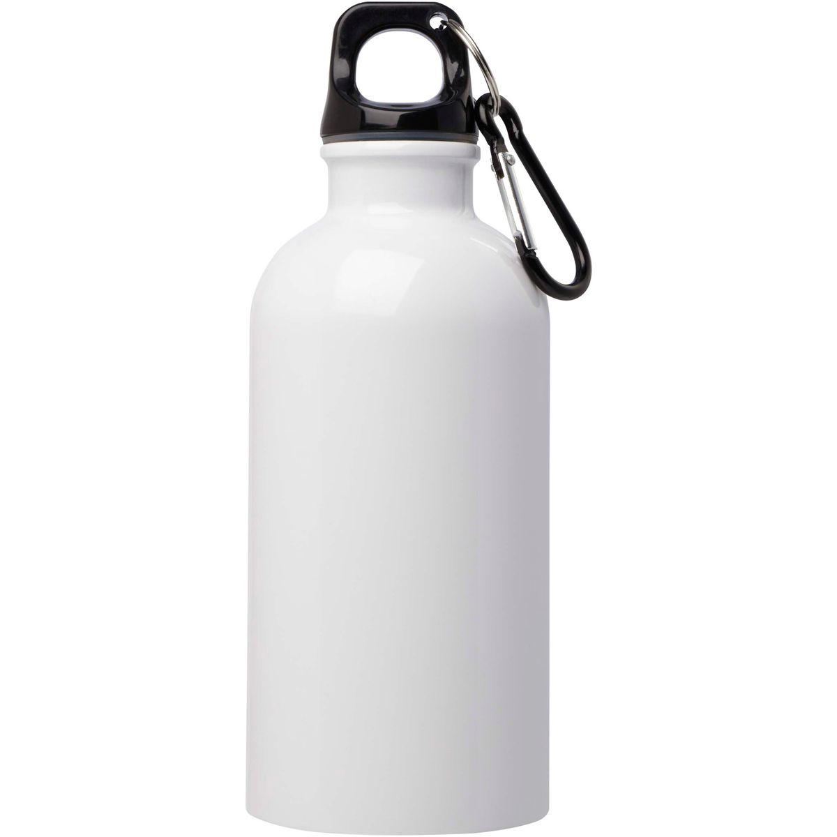 Gerecyclede RVS-waterflessen 400 ml met karabijnhaak