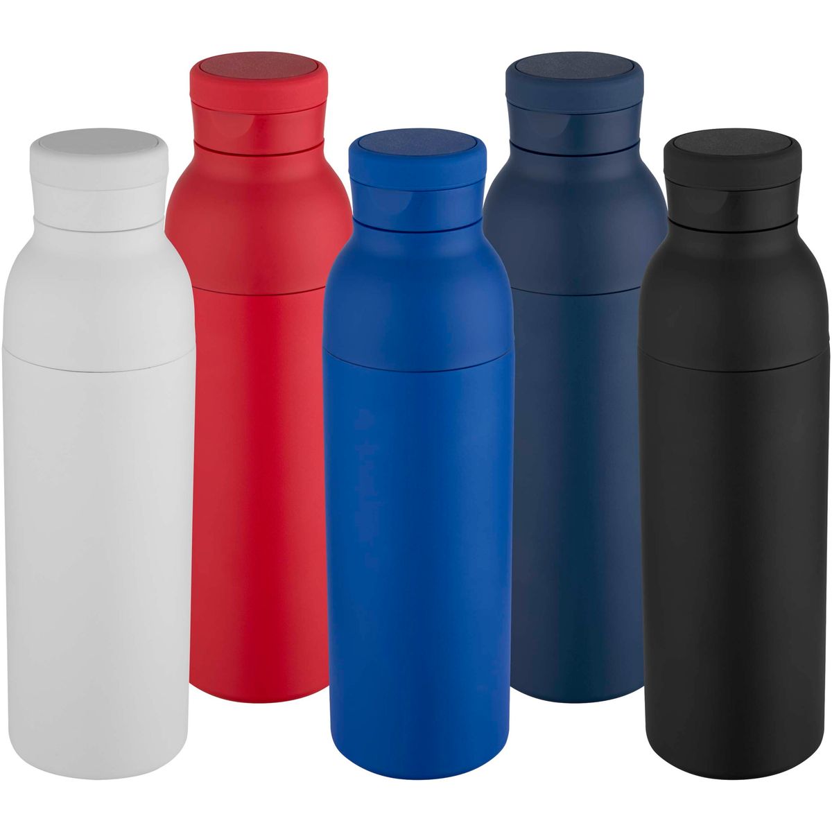 Gerecyclede RVS-waterflessen 650 ml, dubbelwandig geïsoleerd