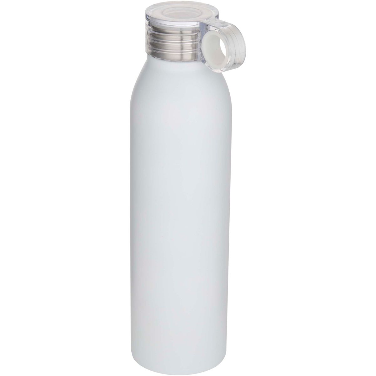 Gerecyclede RVS-waterflessen 650 ml met transparante schroefdop